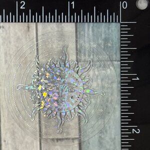 🌀10/$10🌀 Silver Translucent Holographic Waterproof Vinyl Sticker Decal